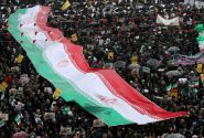 اجتماع مردمی شهر گرمدره در حمایت از رزمندگان جنگ رمضان