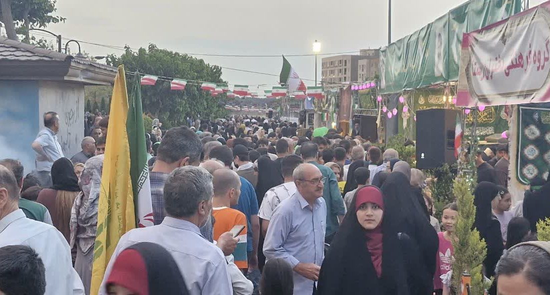 گرمدره غرق در ولایت؛ جشن غدیر با طعم خدمت علوی و شور حسینی