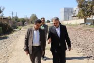 پیگیری میدانی مشکلات حریم راه‌آهن گرمدره